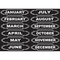 Ashley Productions Die-Cut Magnets, Chalkboard Calendar Months, PK72 19005